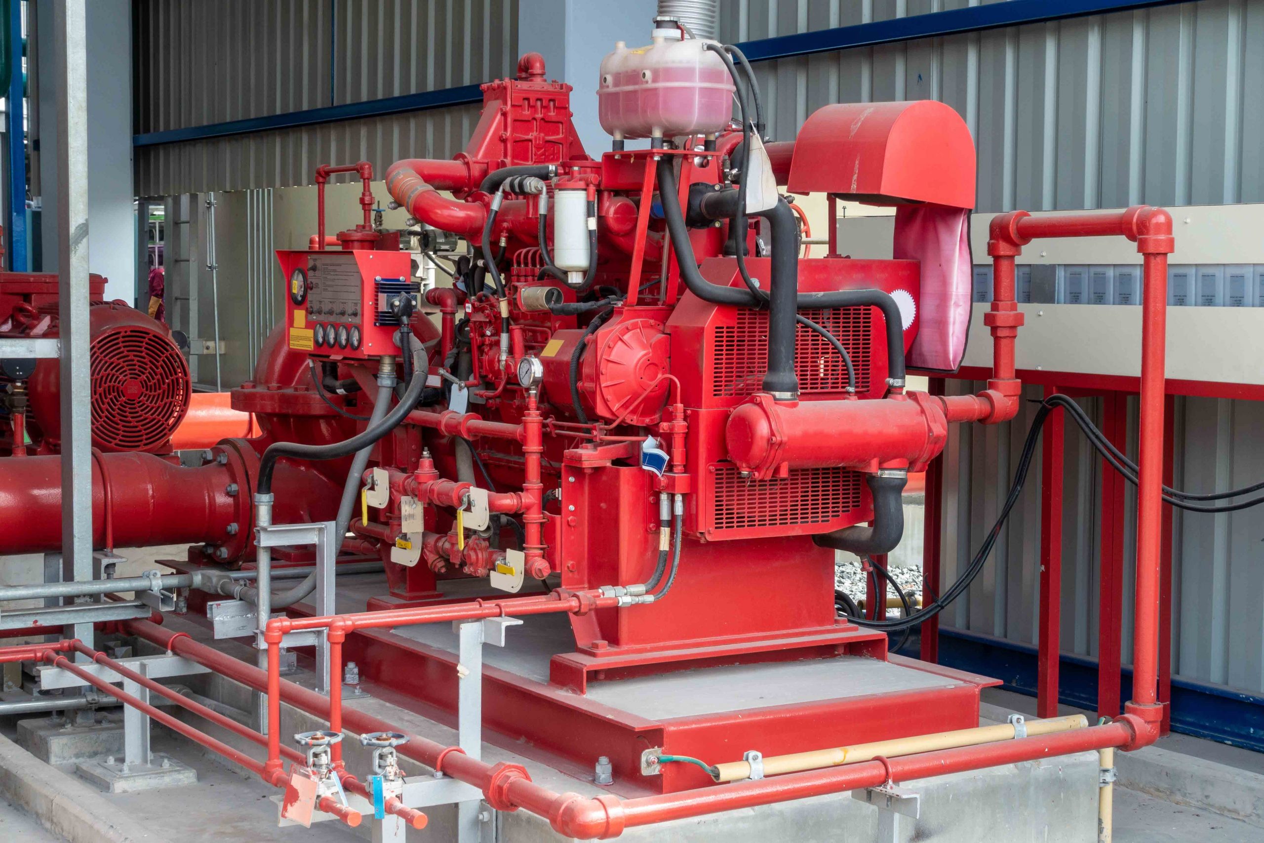 Diesel generator for fire pump at at industry zone Emergency Generator Noise Assessment